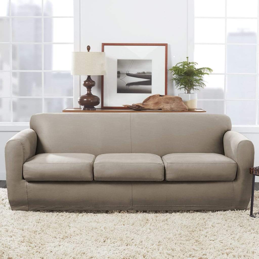 .com: Summer Rattan Leather Sofa Cushion Soft Slipcovers