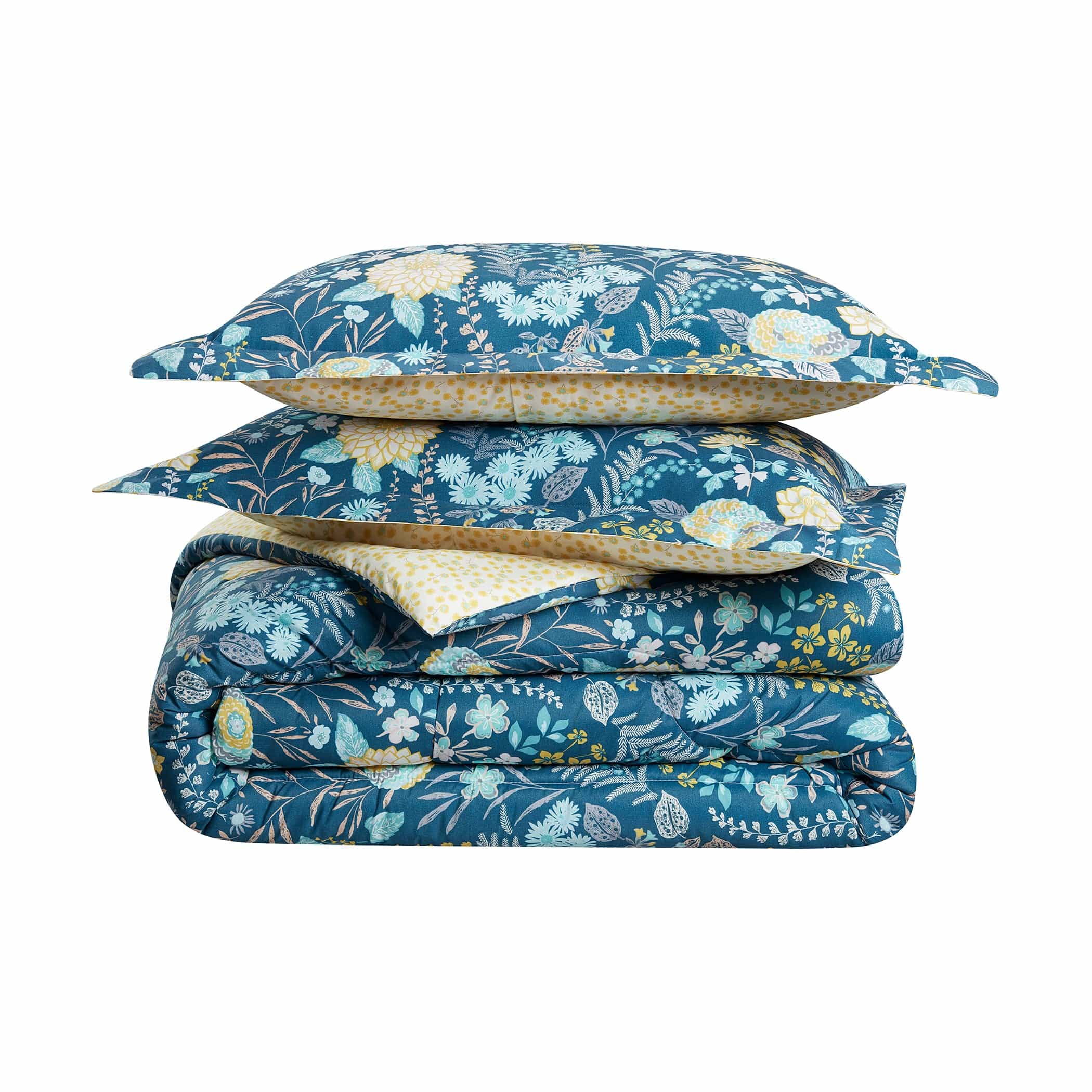 Traditions by Waverly® Fiona Floral Bedding Set Peacock Blue 6pc