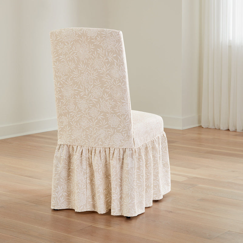 Cotton Duck Long Dining Room Chair Slipcover Gray - Sure Fit : Target