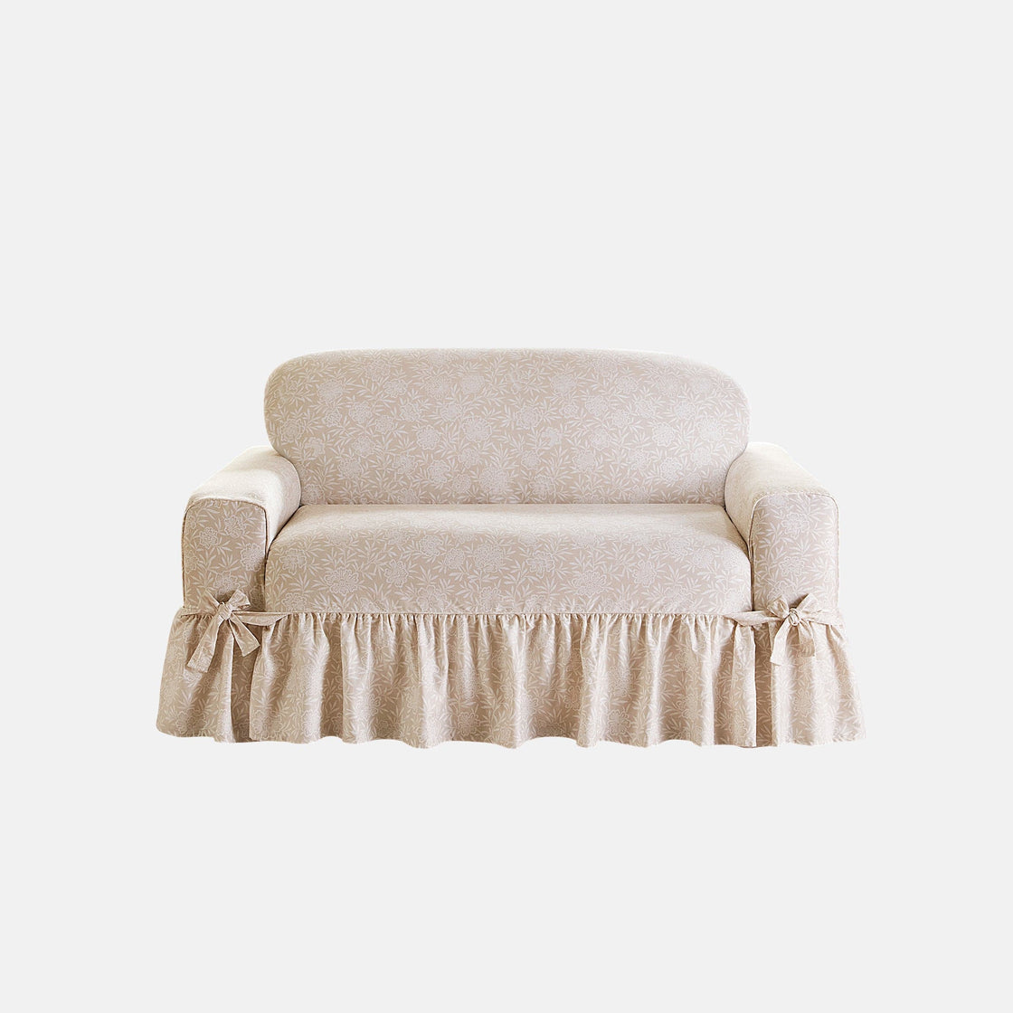 Essential Twill One Piece Loveseat Slipcover Slipcovers For Loveseats