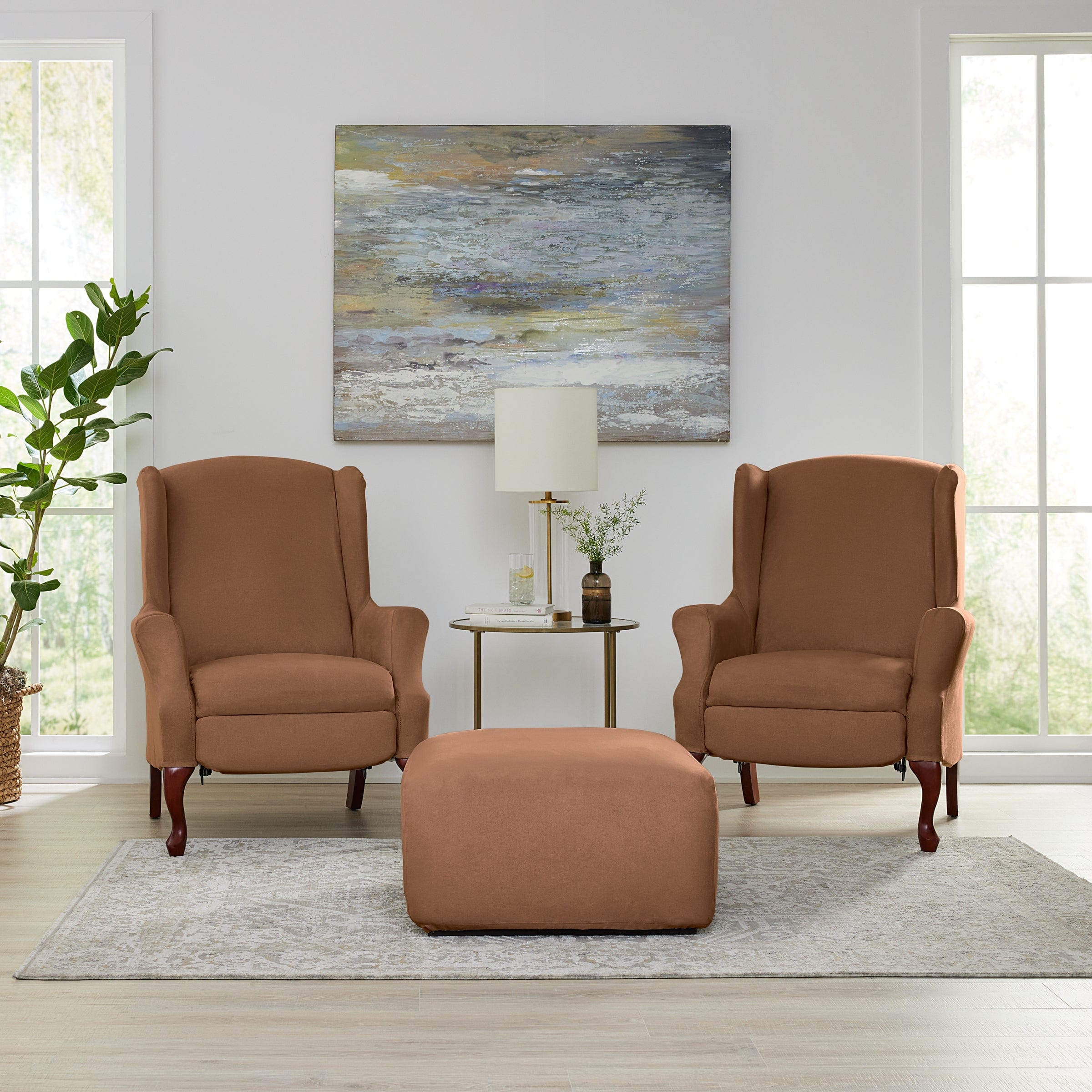 Slipcovers for wingback recliner chairs sale