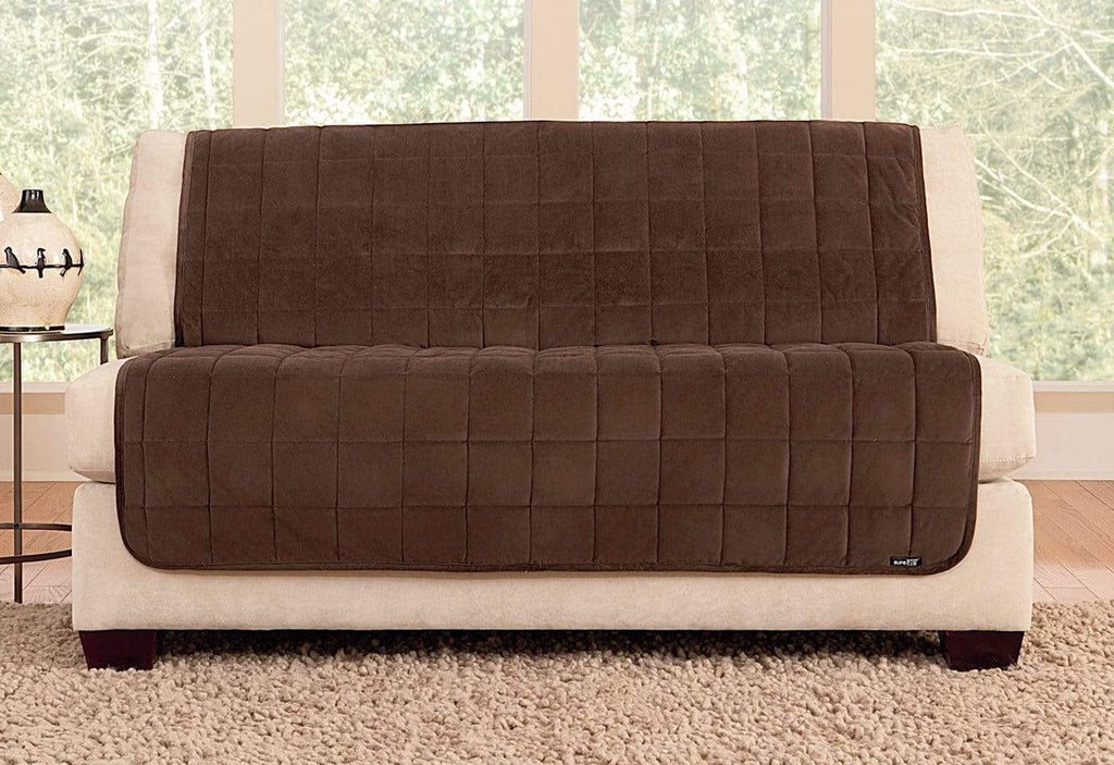 RHF Anti-Slip Loveseat Covers for Leather Sofa, Couch Cover, Loveseat Cover for Living Room, Slipcover&Love Seat Couch Covers, Slip-Resistant Couch
