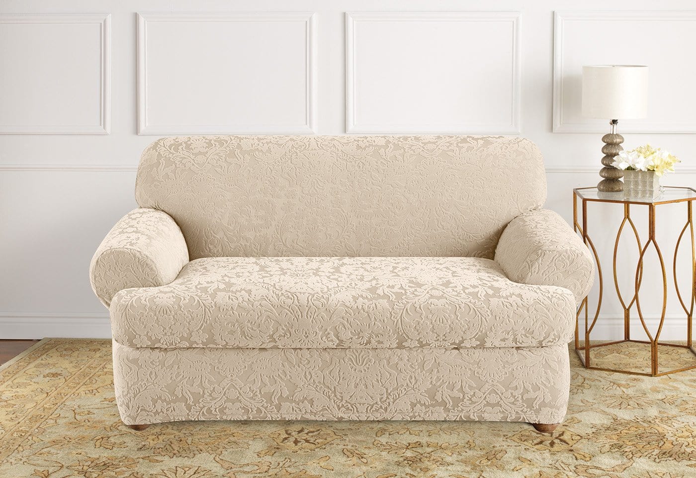 T shaped sofa outlet slipcover