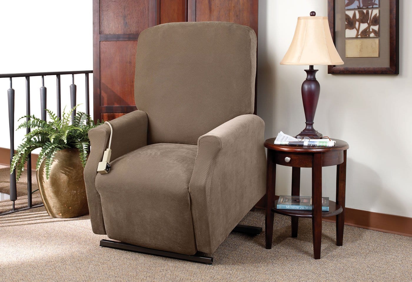 Oversized recliner online slipcover