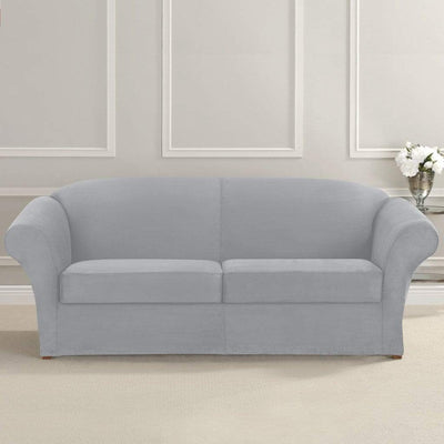 Ultimate Stretch Suede Three Piece Sofa Slipcover – SureFit